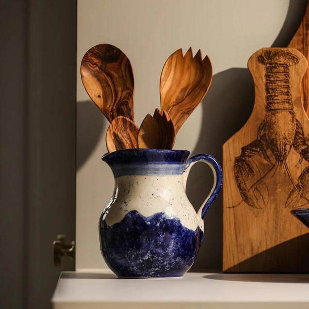 Selbrae House Wave Blue Ceramic Jug